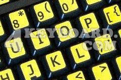 English UK Large Lettering Upper case keyboard sticker