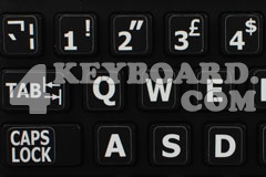 English UK Large Lettering Upper case keyboard sticker