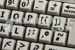 English UK Large Lettering Upper case keyboard sticker