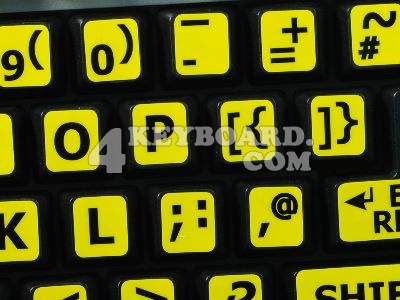 English UK Large Lettering Upper case keyboard sticker