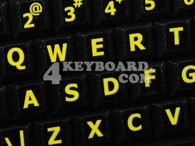 English US Large Lettering keyboard sticker