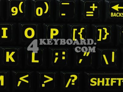 English US Large Lettering keyboard sticker