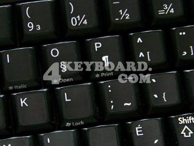 French QWERTY non-transparent keyboard sticker