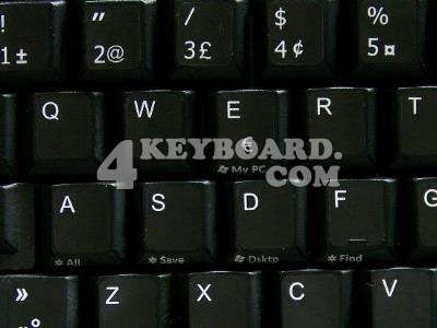 French QWERTY non-transparent keyboard sticker