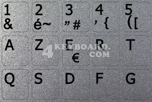 French AZERTY stickers