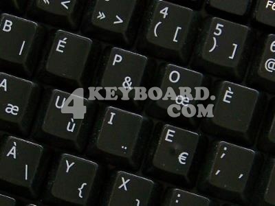 French Bepo non-transparent keyboard sticker