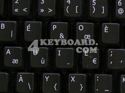 French Bepo non-transparent keyboard sticker
