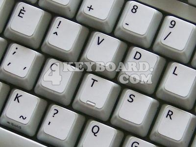 French Bepo non-transparent keyboard sticker