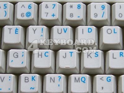 French Bepo keyboard sticker