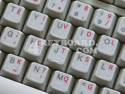 French Bepo keyboard sticker