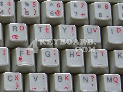 French Bepo keyboard sticker