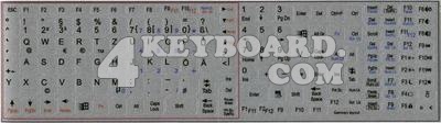 german Keyboard sticker