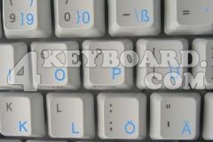 German keyboard sticker