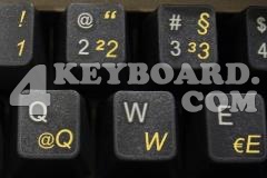 German Keyboard sticker