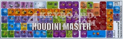 Click to enlarge HOUDINI MASTER keyboard stickers