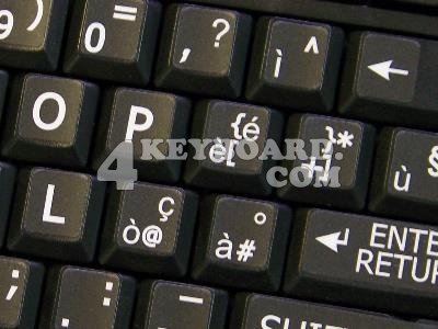 Italian LARGE LETTERING keyboard stickers