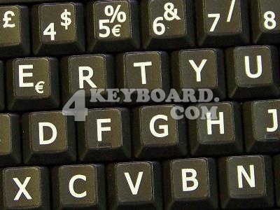Italian LARGE LETTERING keyboard stickers