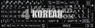 Click to enlarge Korean LARGE LETTERING keyboard stickers