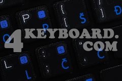 Mac Croatian/Slovenian Keyboard sticker