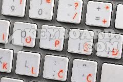 Mac Croatian/Slovenian Keyboard sticker