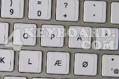 Mac Danish Keyboard sticker