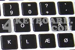 Mac Danish Keyboard sticker