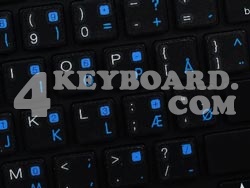 Mac mac_danish Keyboard sticker