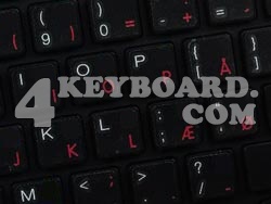 Mac mac_danish Keyboard sticker