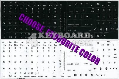 Click to enlarge Mac French AZERTY stickers