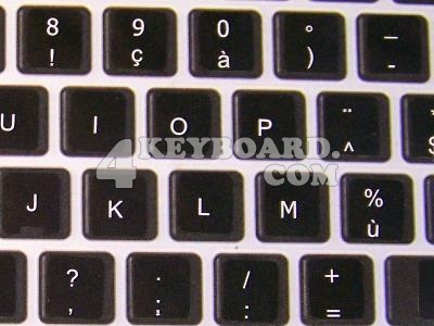 Mac Belgian French keyboard stickers