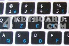 Mac English - French AZERTY Keyboard sticker