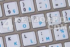 Mac English - French AZERTY Keyboard sticker