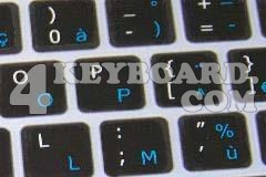 Mac English - French AZERTY Keyboard sticker