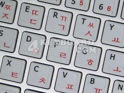 Laptop Computer Keyboard Stickers on Mac English Korean Keyboard Sticker White   Ebay