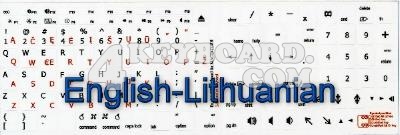 Click to enlarge Mac English - Lithuanian stickers