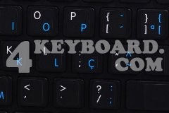 Mac English - Portuguese Brazilian Keyboard sticker