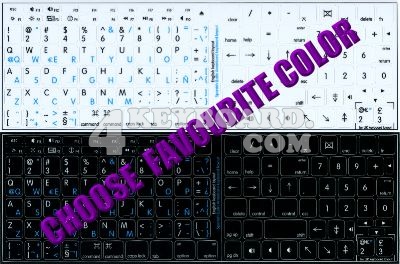 Click to enlarge Mac English - Spanish (Latin America) stickers