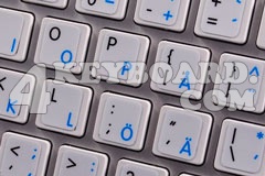 Mac English - Swedish / Finnish Keyboard sticker
