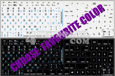Click to enlarge Mac English - Swedish / Finnish stickers