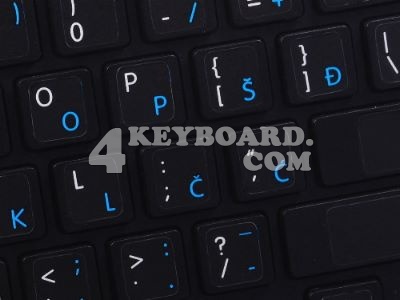 Mac English - Croatian/Slovenian Keyboard sticker