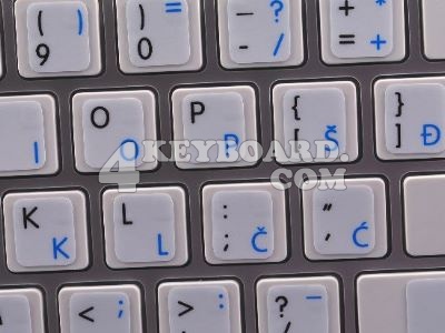 Mac English - Croatian/Slovenian Keyboard sticker