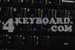 Mac English - Danish Keyboard sticker