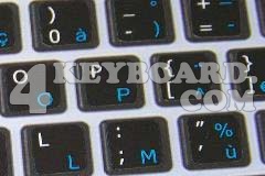 Mac English - Belgian French Keyboard sticker