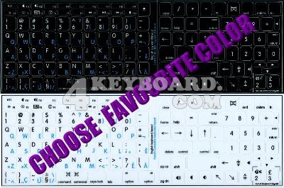 Click to enlarge Mac French Canadian - English stickers