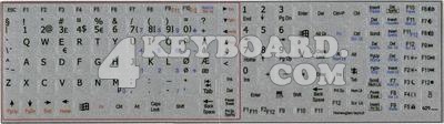 norwegian Keyboard sticker
