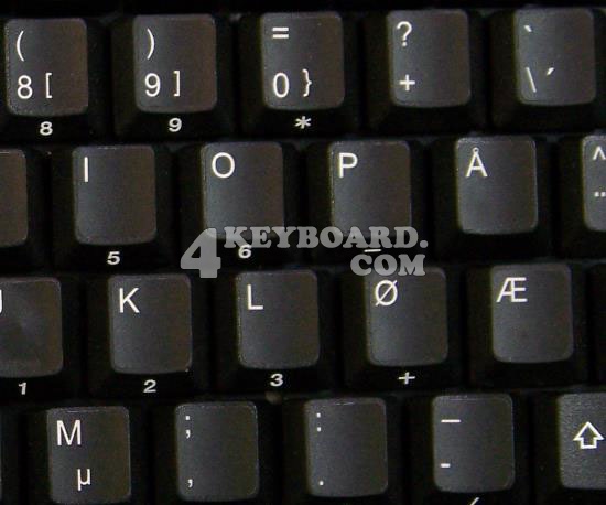 Norwegian Keyboard stickers