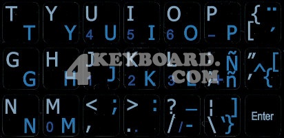 Spanish Keyboard sticker