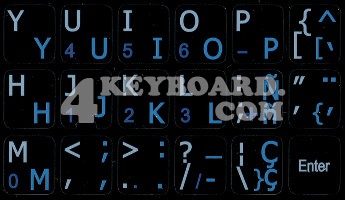 Spanish Keyboard sticker