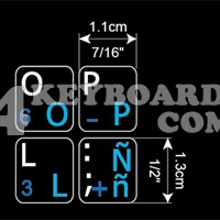 Spanish Keyboard sticker