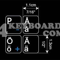 Swedish Finnish Keyboard sticker